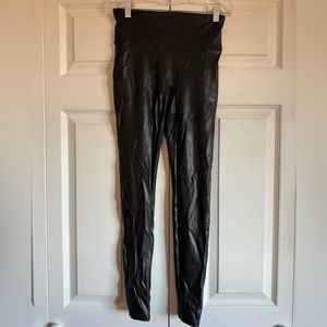 SPANX - Faux Leather/Metallic Leggings